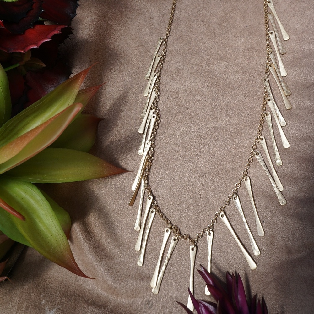 Catherine Malandrino long bar necklace